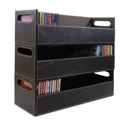 CD DVD Disk Storage Box Case Rack Holder Stacking Tray Shelf Space Organizer Sale - Banggood.com