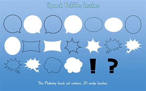 220+ Speech Bubble Brushes - ABR, ATN Download