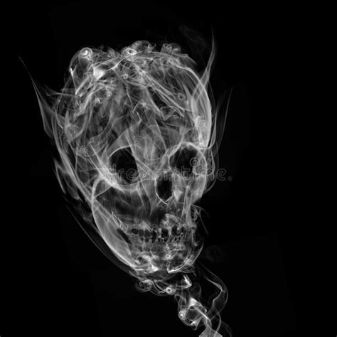 Smoke skull stock illustration. Illustration of cold - 10789044