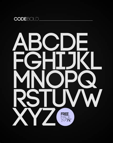 CODE free font :: Behance