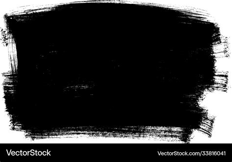 Black paint ink brush stroke shape Royalty Free Vector Image