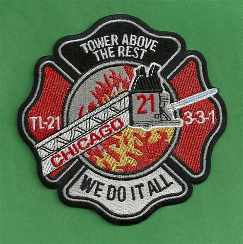 Chicago Fire Department Tower Ladder Company 21 Patch