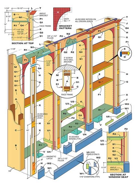 How to Build a Built-in Bookcase | Built in bookcase, Bookcase plans, Bookshelf plans