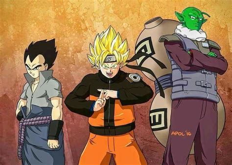 Dbz & naruto crossover | Anime, Dragon ball, Dragon ball z