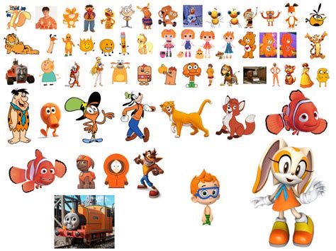 Which One Of These Orange Characters are Better! by Katiefan2002 on DeviantArt