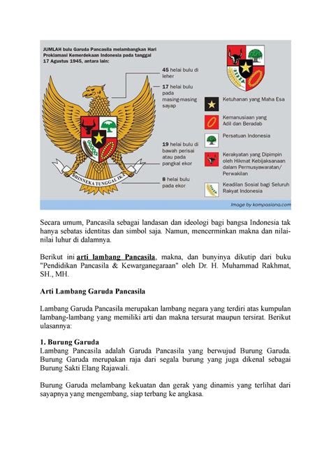 Pabcasila DAN Makna Lambang Negara - Secara umum, Pancasila sebagai landasan dan ideologi bagi ...