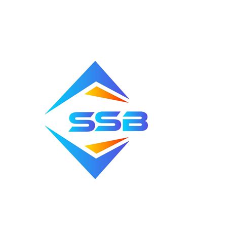 SSB abstract technology logo design on white background. SSB creative ...