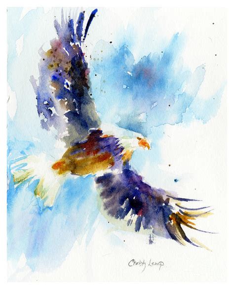 Soaring Eagle Painting by Christy Lemp - Fine Art America