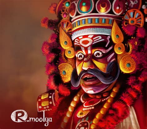 ArtStation - yakshagana painting