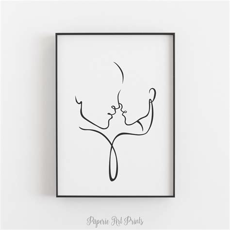 Minimalist Line Drawing Line Art Wall Decor Line Drawing - Etsy