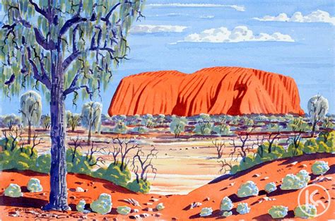 Uluru by Peter Taylor Tjutjatja from Alice Springs, Central Australia ...