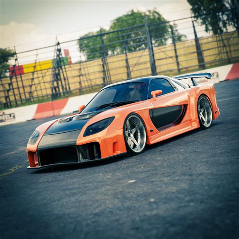 ArtStation - Mazda RX-7 Veilside Fortune