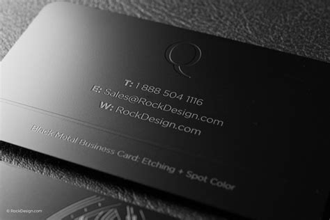 EXPLORE modern templates FREE for print customers | RockDesign.com | Metal business cards ...