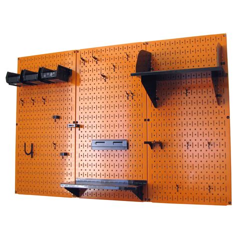 The Metal Pegboard Standard Workbench Tool Storage Organizer Kit offers ...