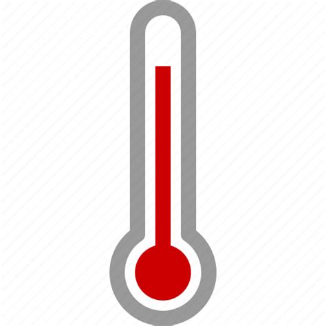 High, hot, measure, temperature, thermometer, warm, weather icon