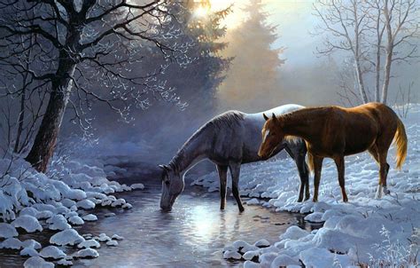 Winter Horse Wallpapers - Top Free Winter Horse Backgrounds - WallpaperAccess