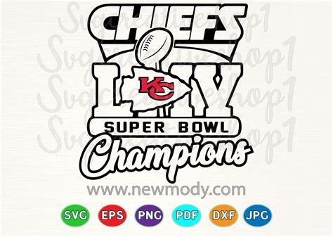 Super Bowl SVG - Chiefs Super Bowl 54 LIV Champions SVG By AmittaArt ...