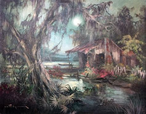 Louisiana Swamp Painting at PaintingValley.com | Explore collection of ...