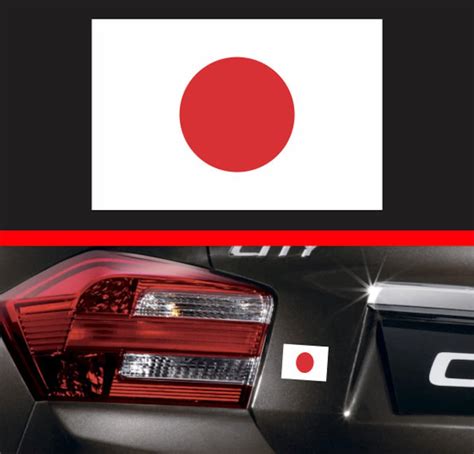 Japan Japanese Flag Sticker Label Vinyl Decal Car Truck SUV Sticker JDM ...