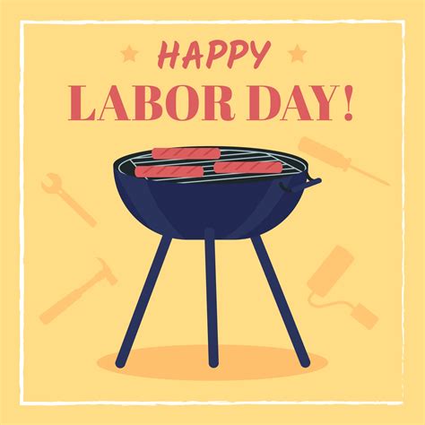 Labor day barbecue social media post mockup 3092656 Vector Art at Vecteezy