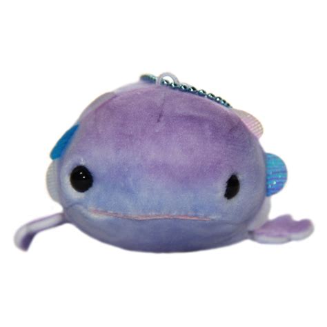 Mochi Puni Wooper Looper Colorful Axolotl Plushie, Purple 4 Inches