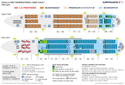 15++ Airbus a380 seating plan air france