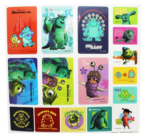 disney pixar's monsters inc. 3d and 2d assorted image stickers (16 stickers) - Walmart.com