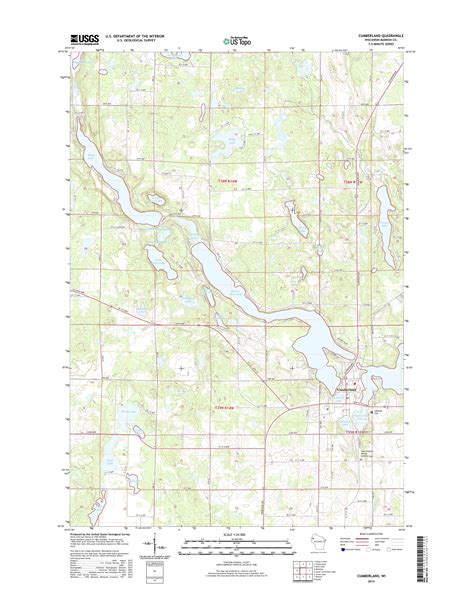 MyTopo Cumberland, Wisconsin USGS Quad Topo Map