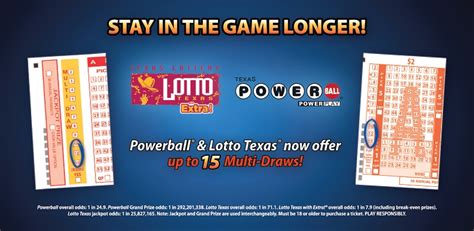 Texas Lottery Increases Multi Draw Option To 15 for Powerball and Lotto ...