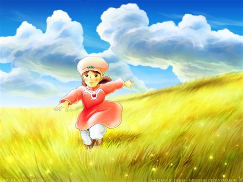 Nausicaa of the Valley of the Wind Wallpaper: Through Golden Fields - Minitokyo