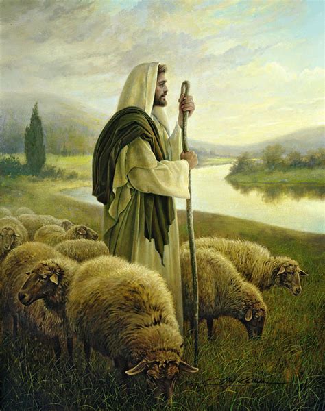 The Good Shepherd Painting by Greg Olsen - Fine Art America