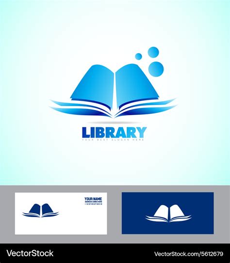 Library book logo icon Royalty Free Vector Image