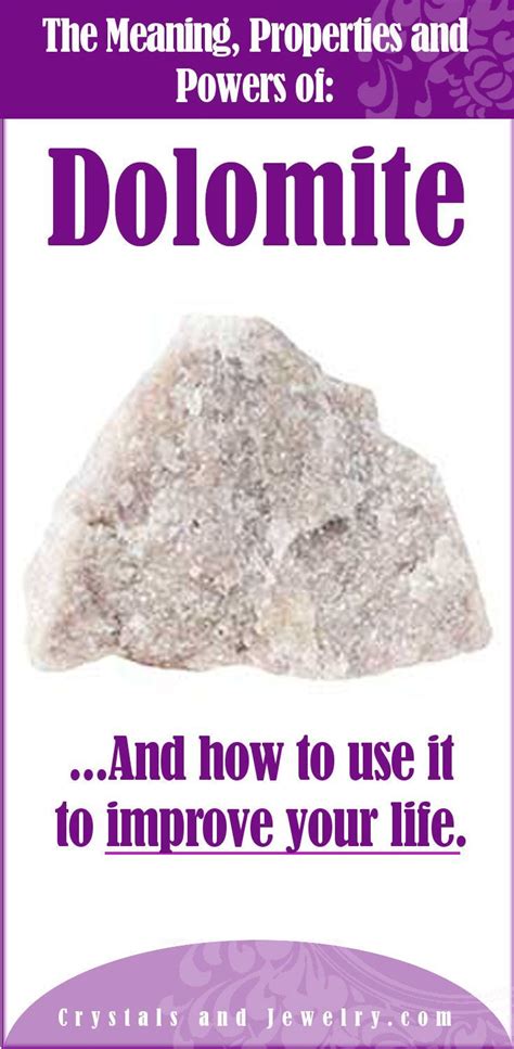 Dolomite Meaning | Wicca crystals, Crystals healing grids, Crystal healing chart