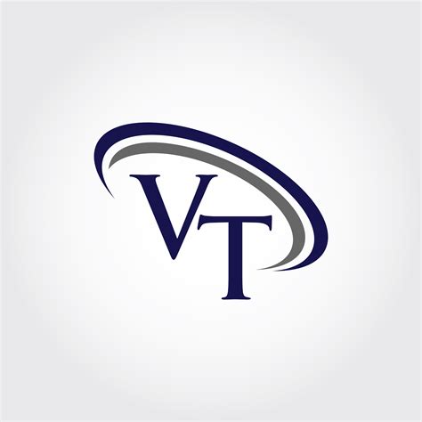 Monogram VT Logo Design By Vectorseller | TheHungryJPEG
