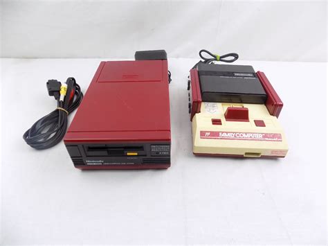 Nintendo Family Computer Famicom Console With Disk System Attachment ...