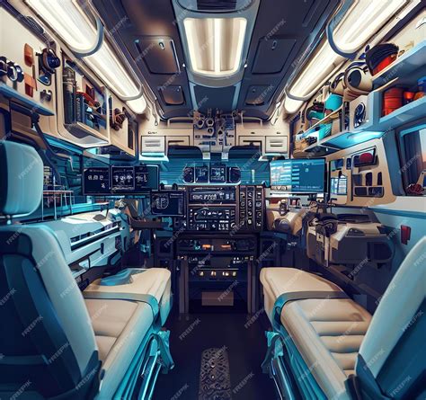 Premium AI Image | Design Interior View of an Ambulance