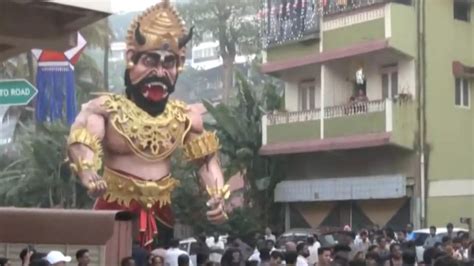 Diwali: Effigy of ‘Narakasura’ burnt in Goa | News - Times of India Videos