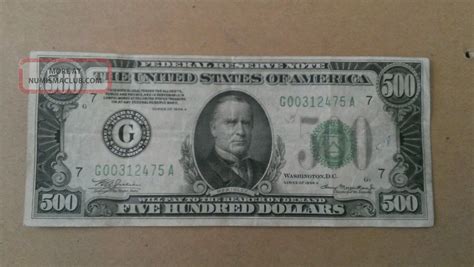 1934 $500 U. S. Dollar Bill