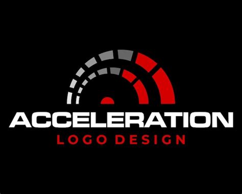 Premium Vector | Logo design acceleration speed.