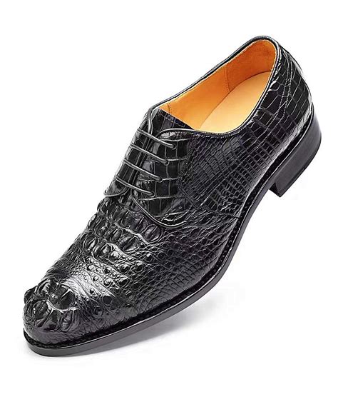 Brown Genuine Crocodile Leather Shoes | Crocodile leather shoes, Crocodile leather, Leather shoes