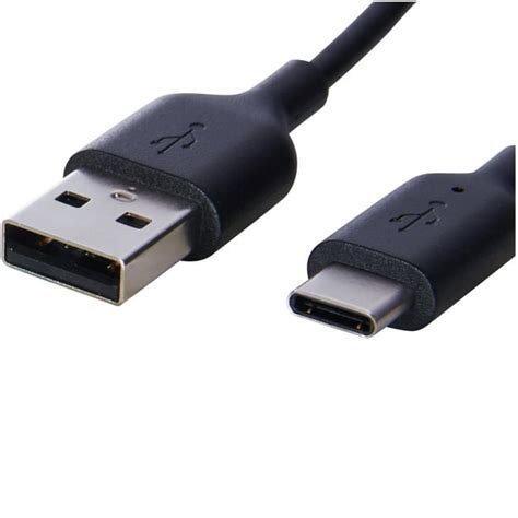 onn. USB Type-C to USB Type-A Cable, 6 Feet, Black - Walmart.com ...