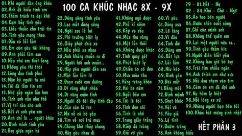 Nhạc trẻ thế hệ 8x - 9x.Phần - YouTube