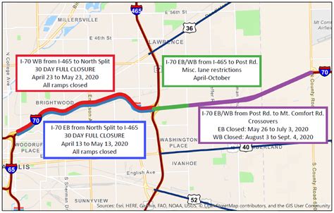 I-70 to close in both directions for 30 days as INDOT uses stay-at-home order to accelerate projects