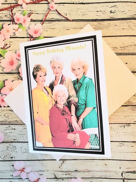 The Golden Girls Birthday Card Golden Girls Gift the Golden | Etsy ...