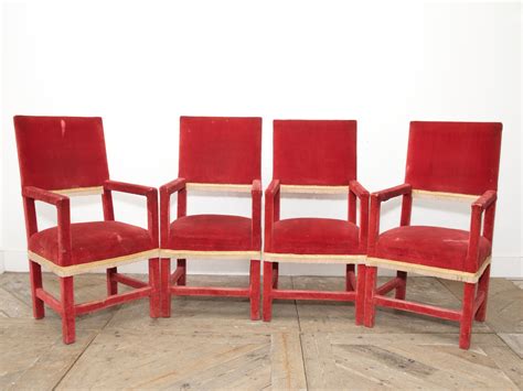 Red Velvet Dining Chairs – Drew Pritchard Ltd