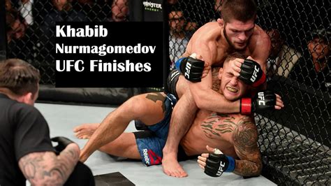 Khabib Nurmagomedov UFC Finishes - Knockouts/Submissions - Highlights ...