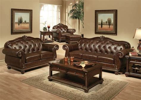 Abadan Formal Leather Living Room Set | Free Shipping