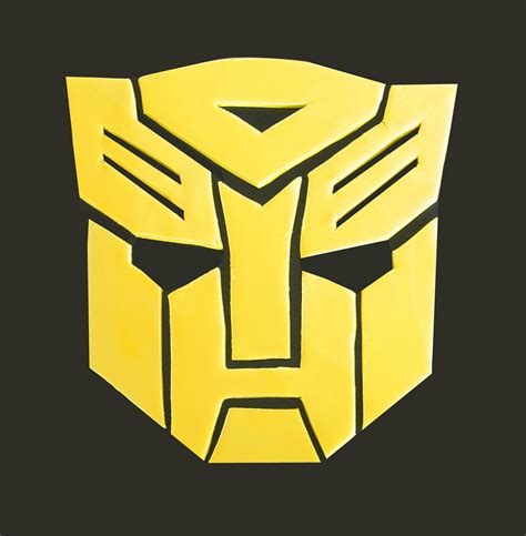 Bumblebee Transformer Cake Template drawing free image download