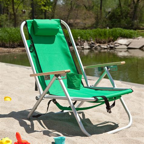 WearEver Aluminum Hi-Back Backpack Beach Chair | from hayneedle.com Outdoor Space, Outdoor ...