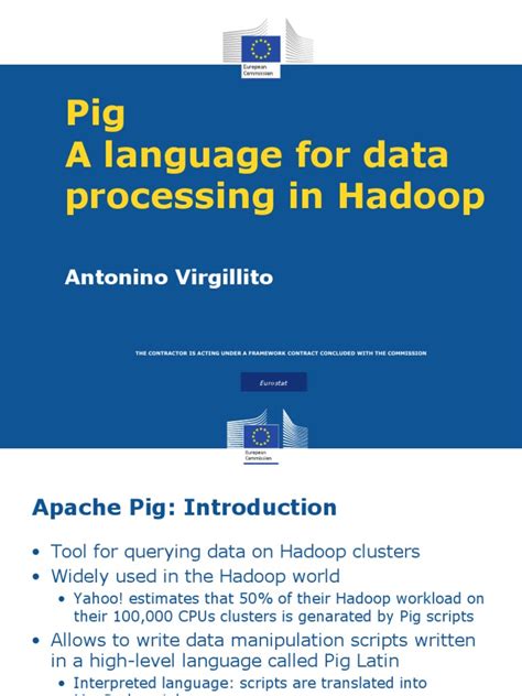 Pig A Language For Data Processing in Hadoop: Antonino Virgillito | PDF ...